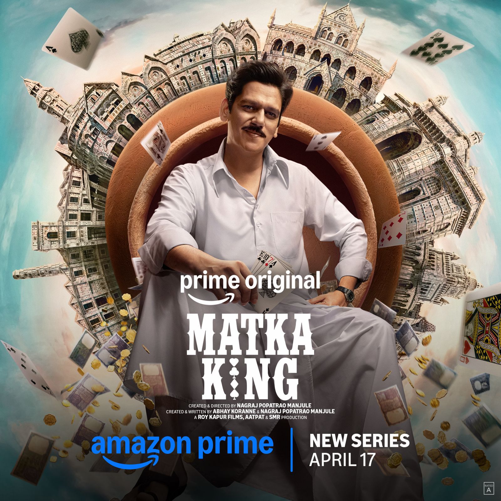 Vijay Varma as Brij Bhatti in Matka King series Vijay Varma as Brij Bhatti in Matka King series