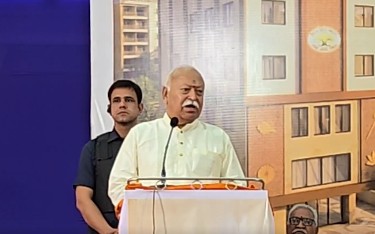 RSS chief Mohan Bhagwat speaking about India mediating to end war RSS chief Mohan Bhagwat speaking about India mediating to end war