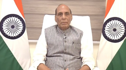 Defence Minister Rajnath Singh addressing energy security in modern warfare Defence Minister Rajnath Singh addressing energy security in modern warfare