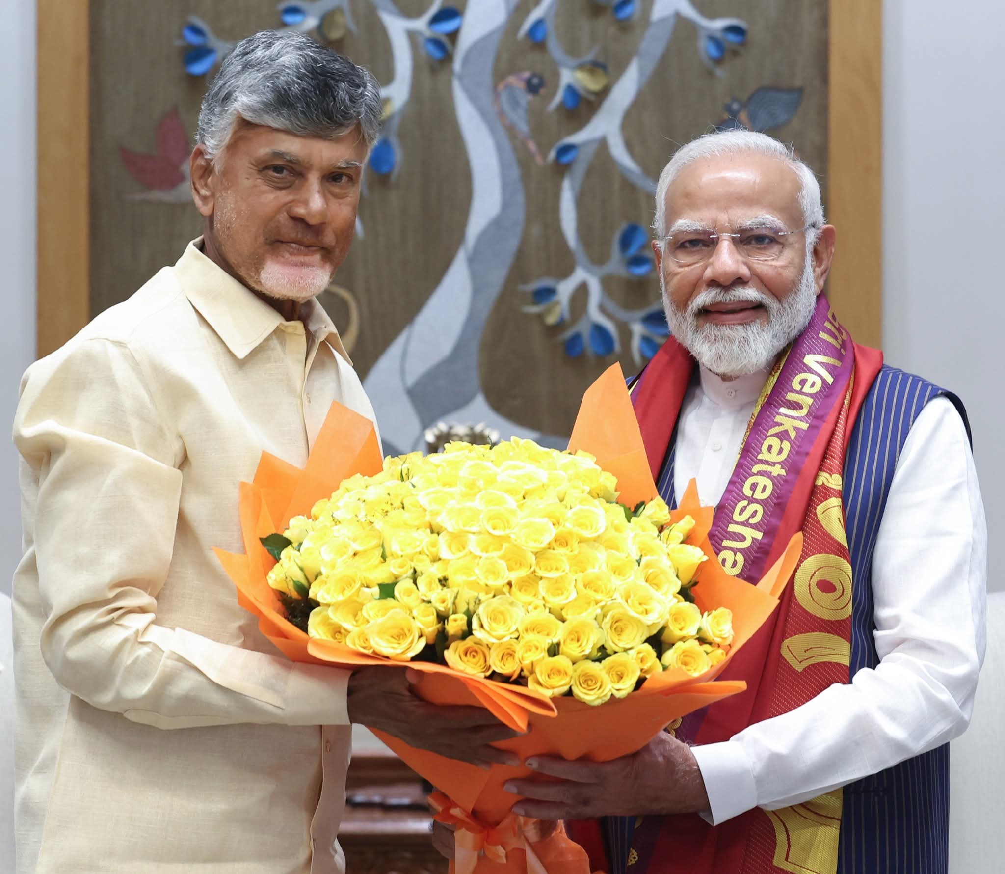 Andhra Pradesh Chief Minister Chandrababu Naidu and Prime Minister Narendra Modi Andhra Pradesh Chief Minister Chandrababu Naidu and Prime Minister Narendra Modi
