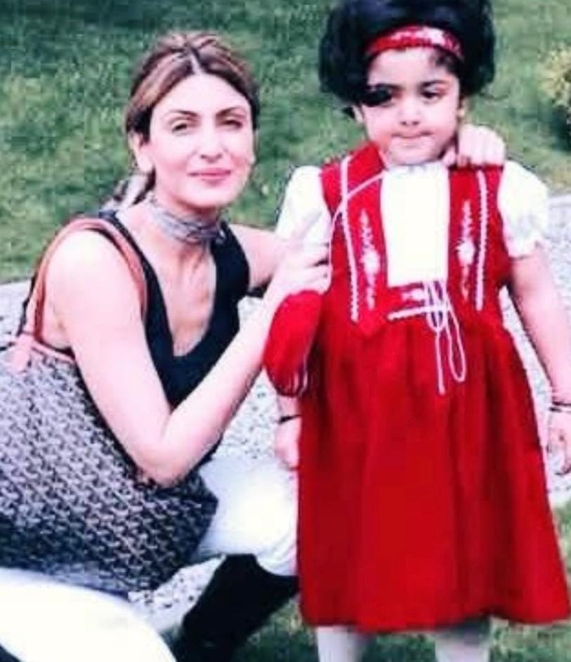 Riddhima Kapoor and daughter Samara Kapoor childhood birthday photo Riddhima Kapoor and daughter Samara Kapoor childhood birthday photo