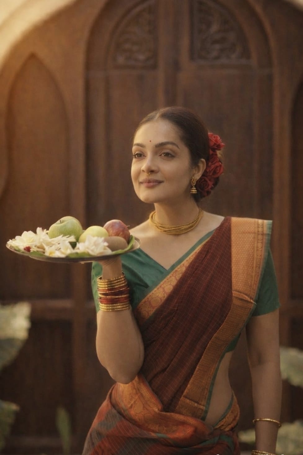 Sheena Chohan as Raja Ravi Varma woman in modern portrait series Sheena Chohan as Raja Ravi Varma woman in modern portrait series