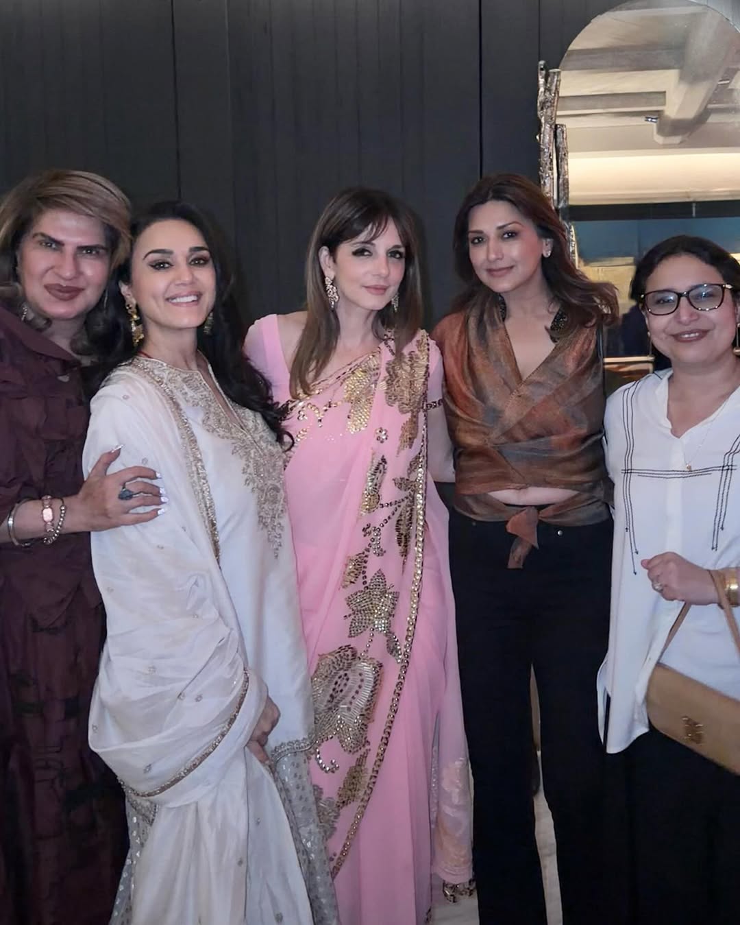 Preity Zinta at Sussanne Khan's Eid celebration wearing a white sharara Preity Zinta at Sussanne Khan's Eid celebration wearing a white sharara