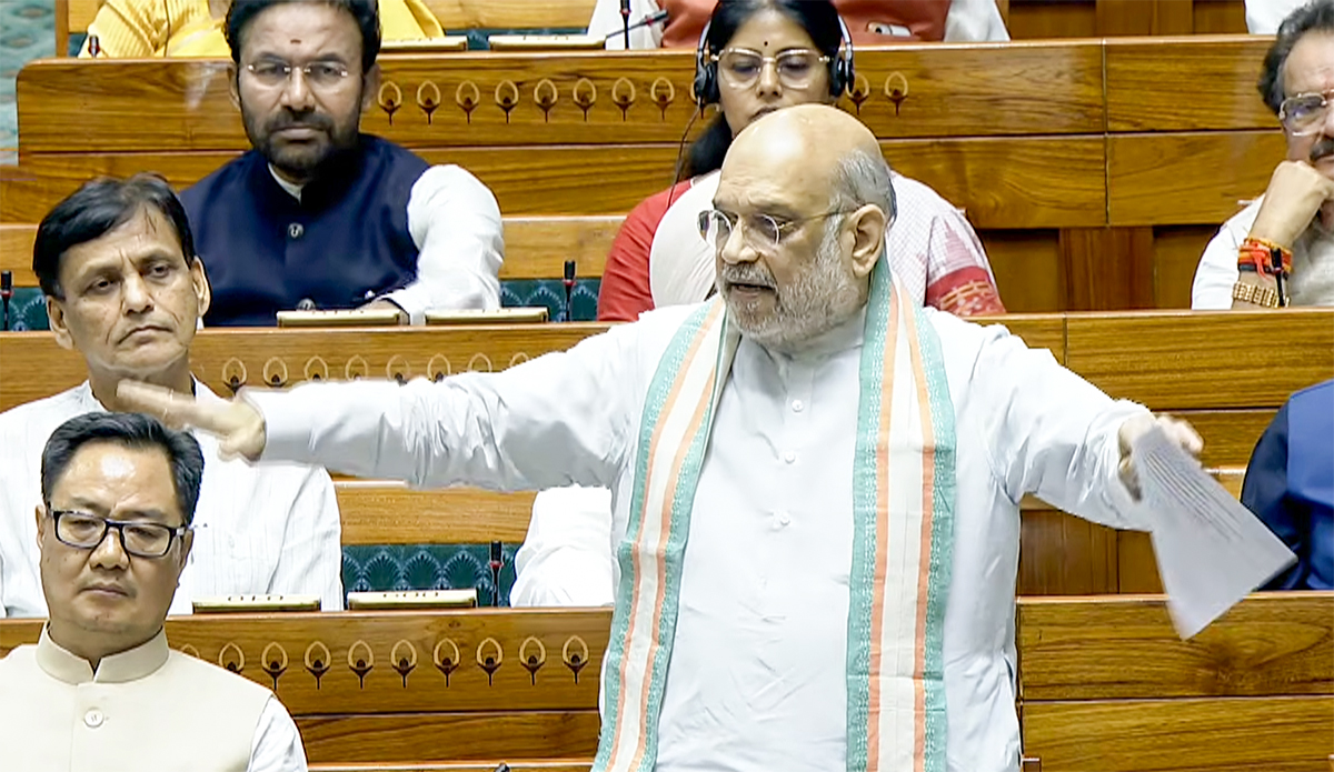 Amit Shah speaking in Lok Sabha about Rahul Gandhi and Naxalism Amit Shah speaking in Lok Sabha about Rahul Gandhi and Naxalism