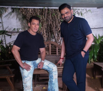 Salman Khan and Dil Raju new film announcement poster Salman Khan and Dil Raju new film announcement poster