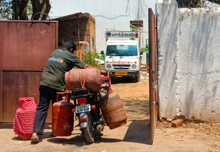 UP government officials conducting inspection at a fuel station UP government officials conducting inspection at a fuel station