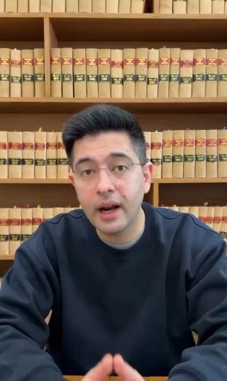 Raghav Chadha addressing allegations by AAP leaders in a video statement Raghav Chadha addressing allegations by AAP leaders in a video statement