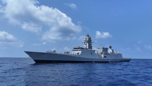 INS Taragiri warship built with SAIL steel during commissioning ceremony INS Taragiri warship built with SAIL steel during commissioning ceremony