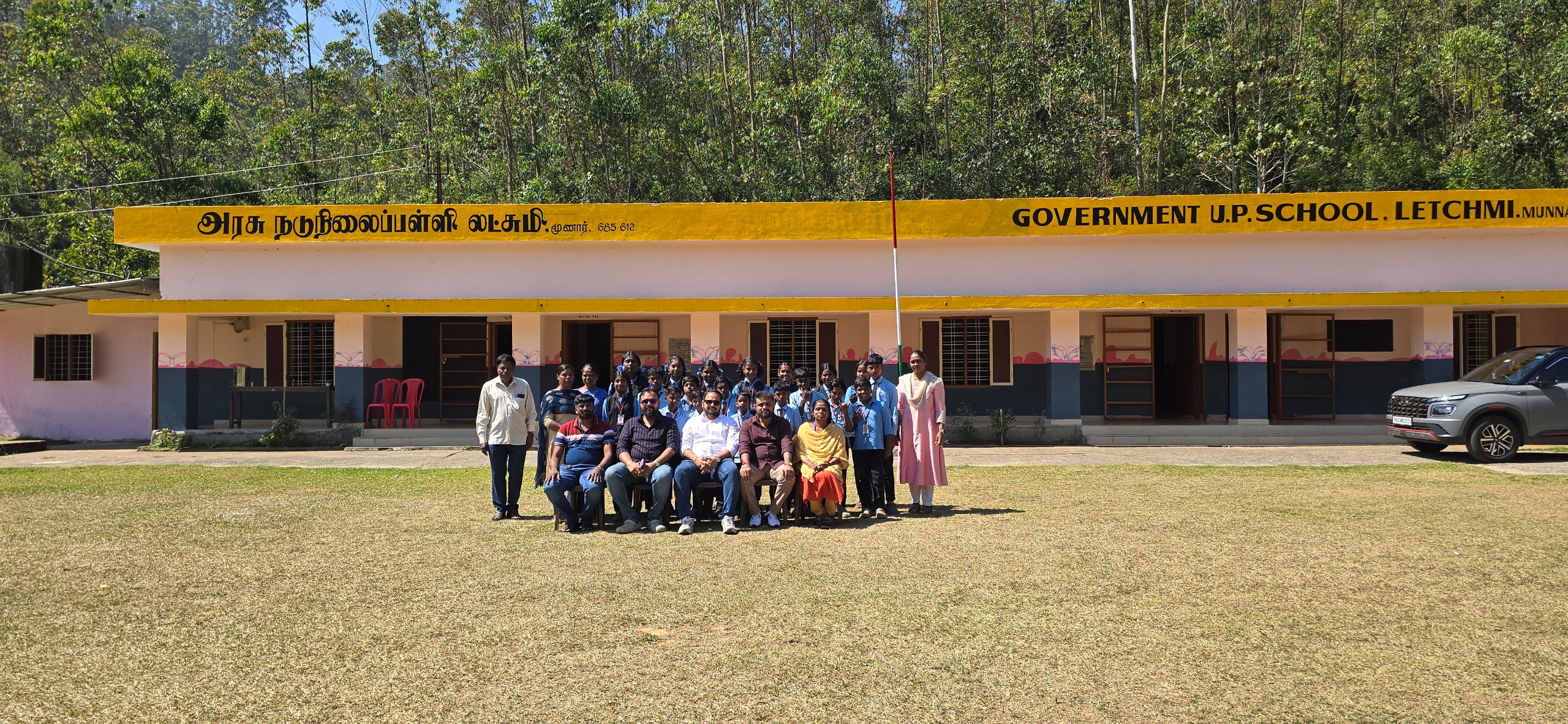 Renovated government school in Munnar by Arivu film unit Renovated government school in Munnar by Arivu film unit