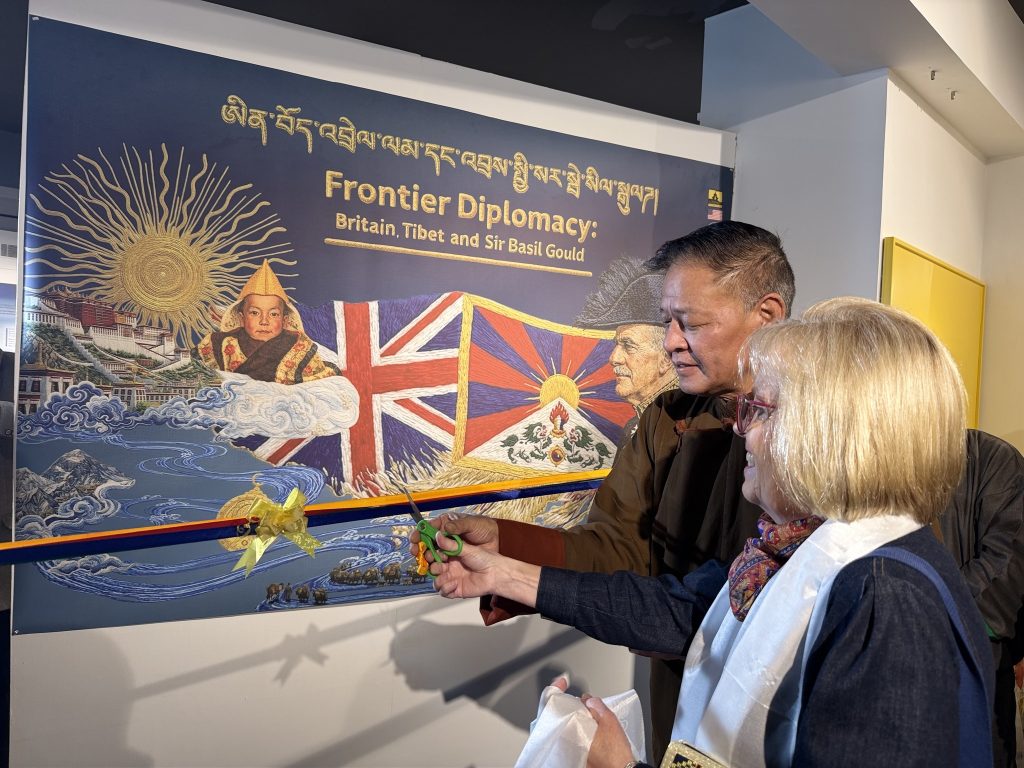 Historical document display at the Tibet diplomatic history exhibition Historical document display at the Tibet diplomatic history exhibition