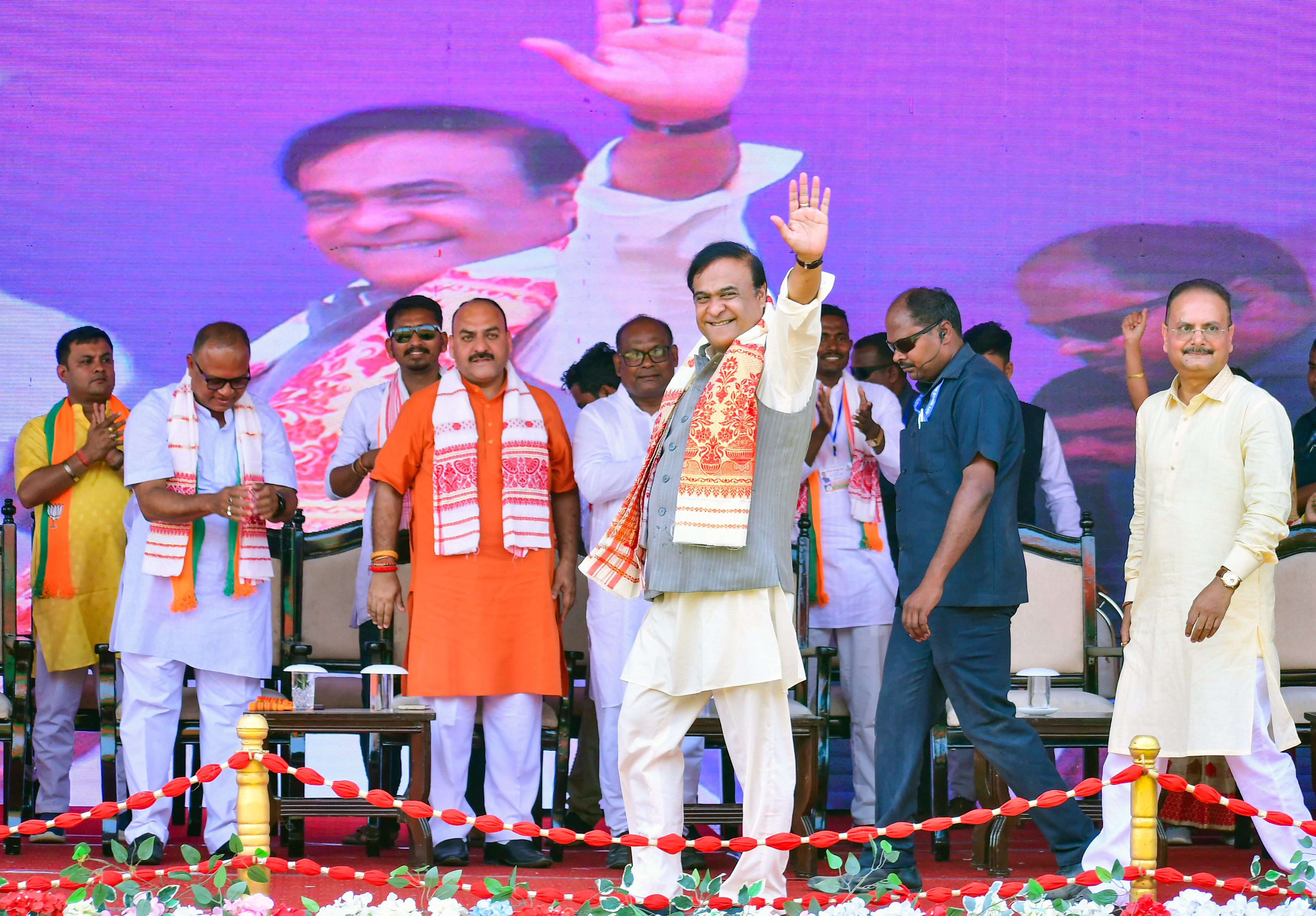 Assam polls 2024 election voting booth or candidate campaign rally Assam polls 2024 election voting booth or candidate campaign rally