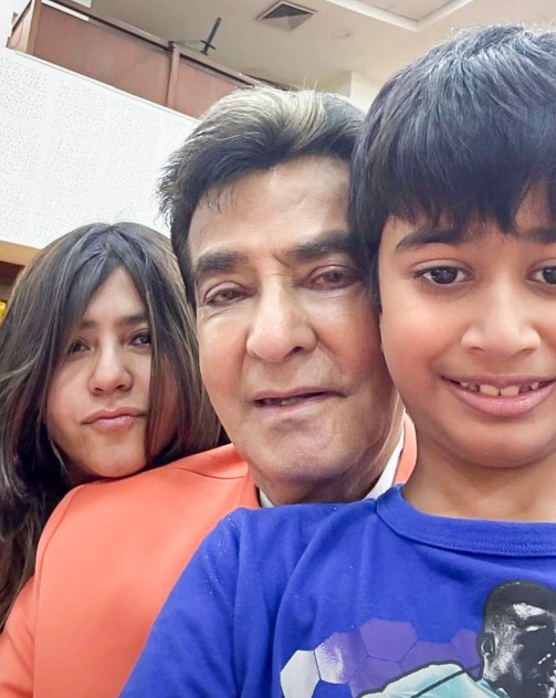 Ekta Kapoor and Jeetendra birthday celebration photo Ekta Kapoor and Jeetendra birthday celebration photo