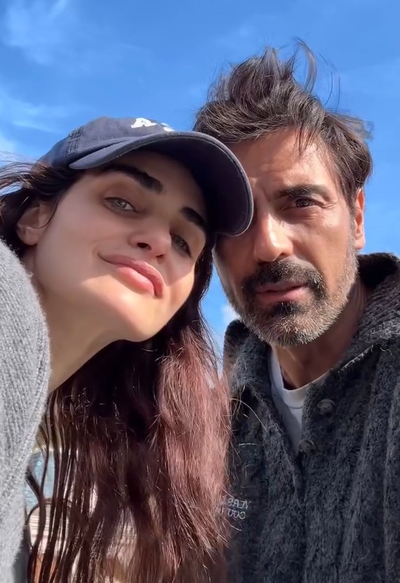 Arjun Rampal and Gabriella Demetriades birthday celebration family photo Arjun Rampal and Gabriella Demetriades birthday celebration family photo
