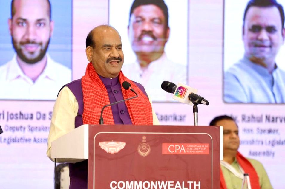 Om Birla speaking at Commonwealth Parliamentary Association conference about tech-savvy young legislators Om Birla speaking at Commonwealth Parliamentary Association conference about tech-savvy young legislators