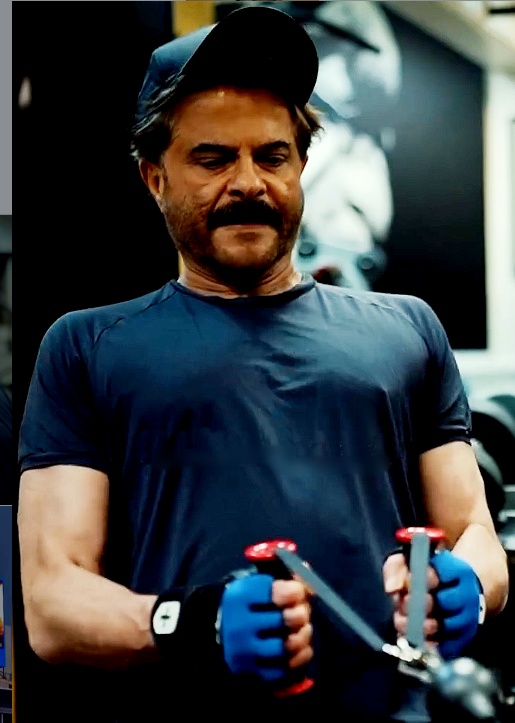 Anil Kapoor working out in the gym demonstrating fitness consistency at age 69 Anil Kapoor working out in the gym demonstrating fitness consistency at age 69