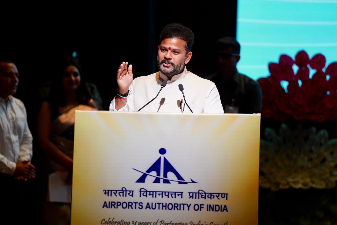 Airports Authority of India AAI modern airport terminal showcasing UDAN vision Airports Authority of India AAI modern airport terminal showcasing UDAN vision