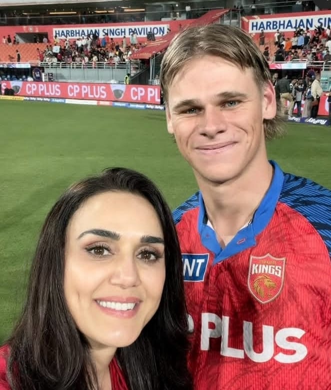 Cooper Connolly with Preity Zinta after his IPL 2026 debut for Punjab Kings Cooper Connolly with Preity Zinta after his IPL 2026 debut for Punjab Kings