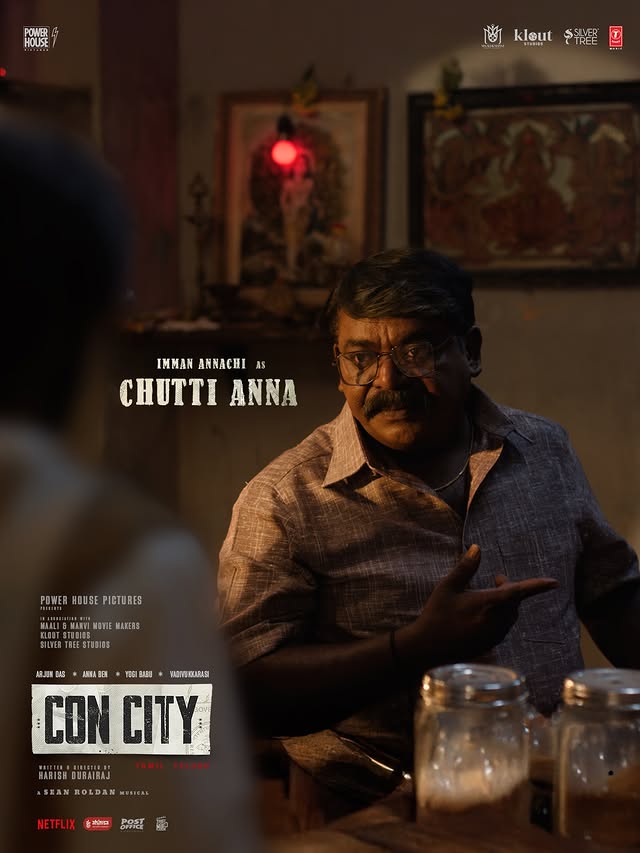 Imman Annachi as Chutti Anna in Con City film still Imman Annachi as Chutti Anna in Con City film still
