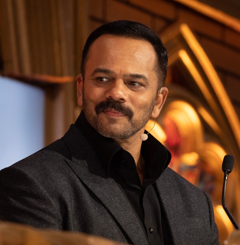 Rohit Shetty and Ajay Devgn behind the scenes on movie set Rohit Shetty and Ajay Devgn behind the scenes on movie set