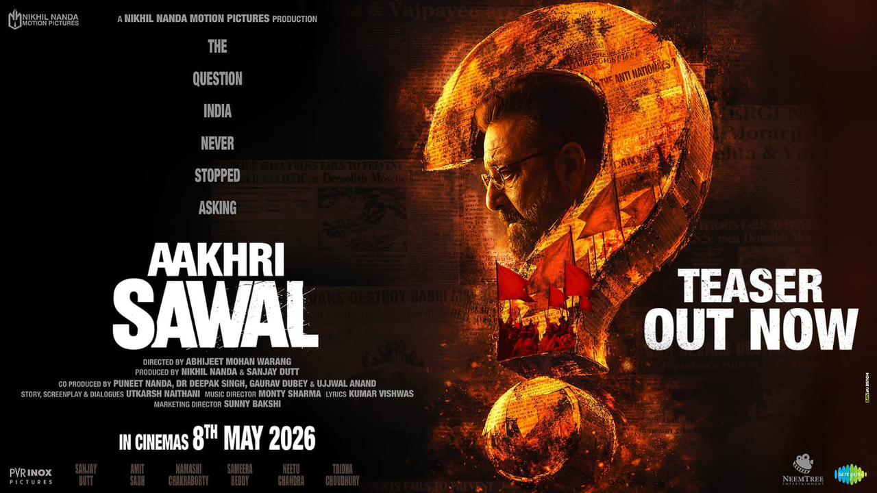 Aakhri Sawaal teaser screenshot showing Sanjay Dutt in intense debate Aakhri Sawaal teaser screenshot showing Sanjay Dutt in intense debate