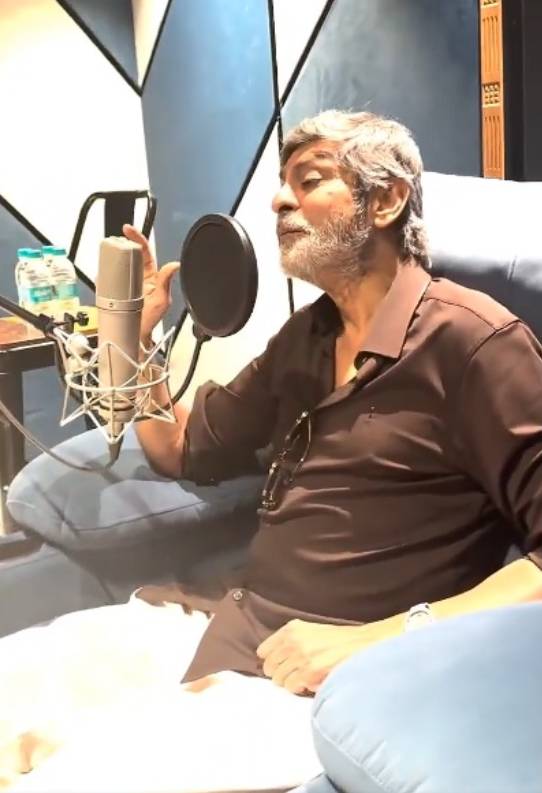Jagapathi Babu dubbing for Nagabandham film in studio Jagapathi Babu dubbing for Nagabandham film in studio