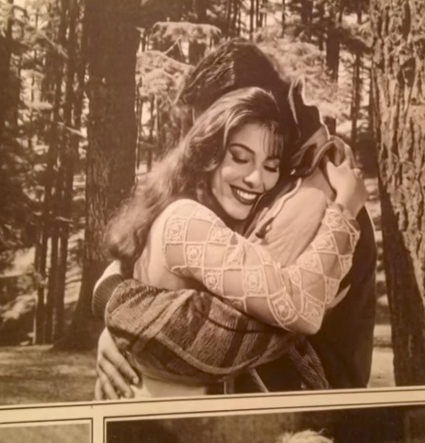 Somy Ali and Mithun Chakraborty embrace in AI curated monochrome video from their film Somy Ali and Mithun Chakraborty embrace in AI curated monochrome video from their film