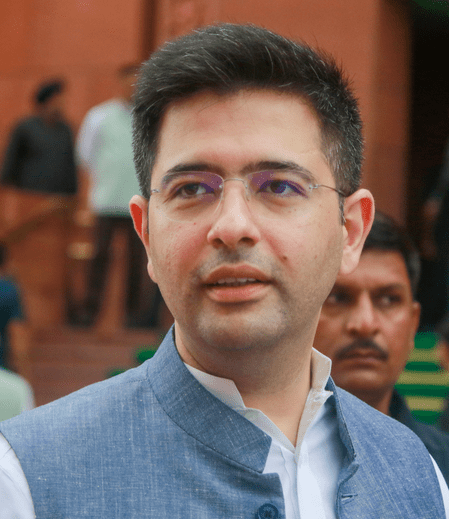 AAP leaders Raghav Chadha and Saurabh Bharadwaj in political confrontation AAP leaders Raghav Chadha and Saurabh Bharadwaj in political confrontation