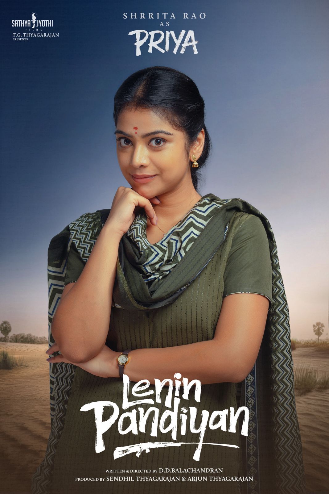 Shrrita Rao as Priya first look poster for Lenin Pandiyan Shrrita Rao as Priya first look poster for Lenin Pandiyan
