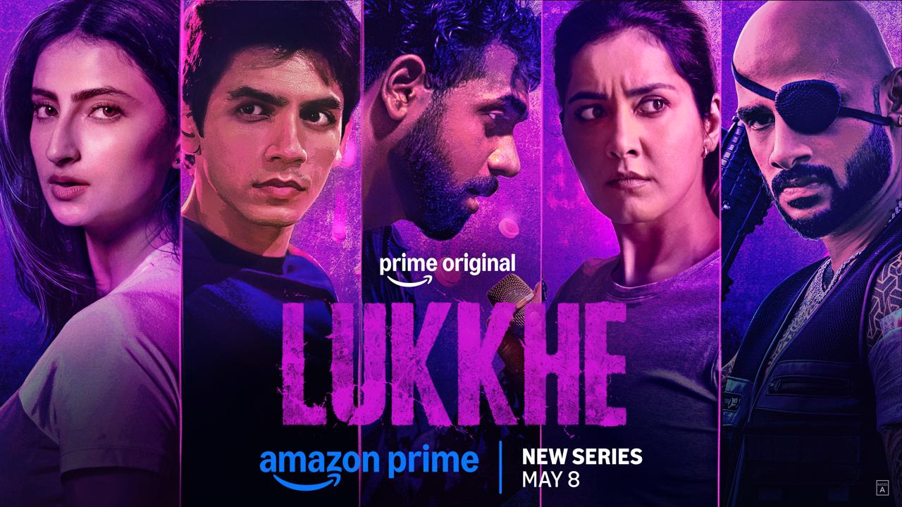 Lukkhe Prime Video series poster featuring Palak Tiwari and King Lukkhe Prime Video series poster featuring Palak Tiwari and King