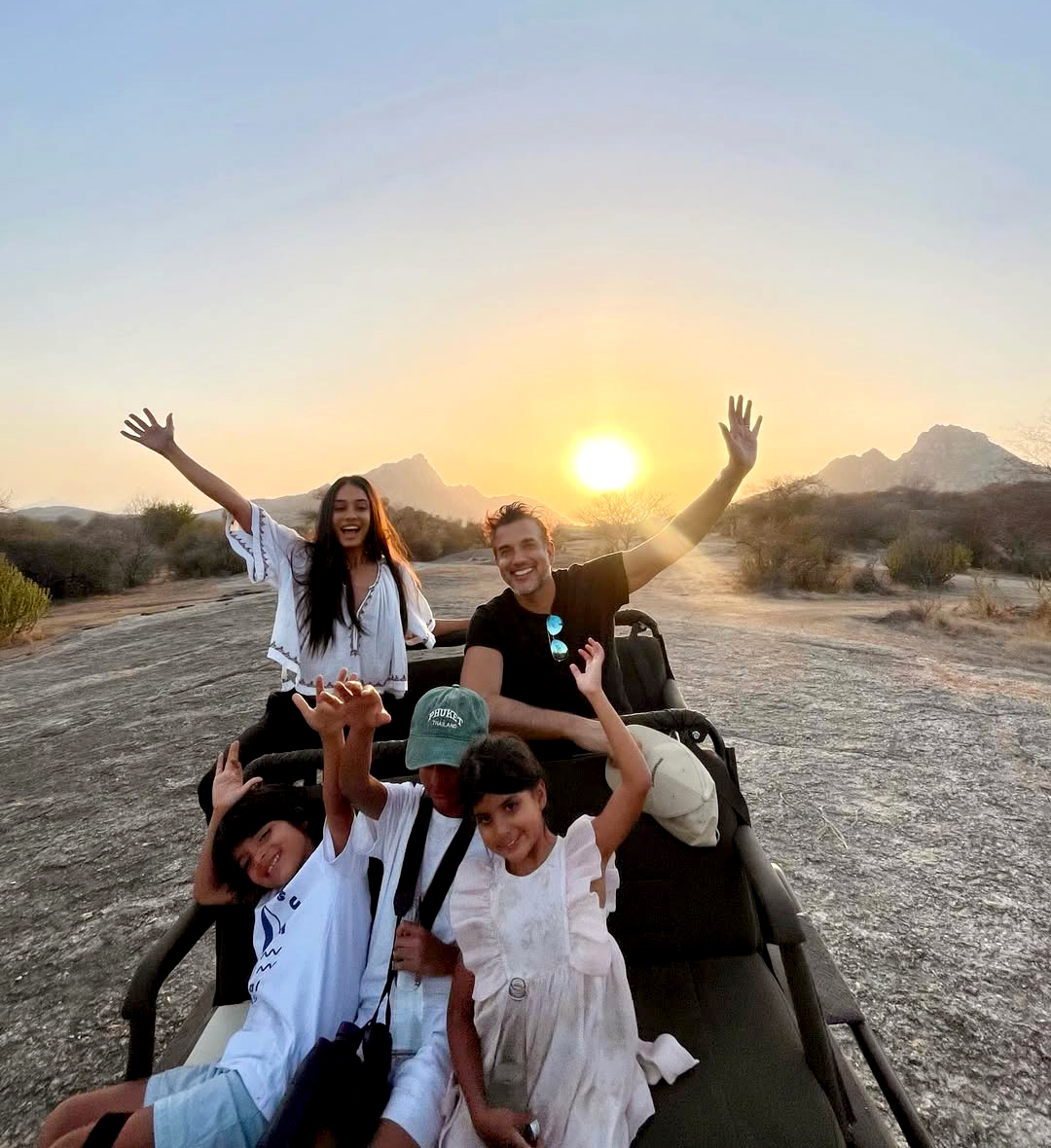 Lisa Haydon leopard safari family adventure in Jawai Lisa Haydon leopard safari family adventure in Jawai