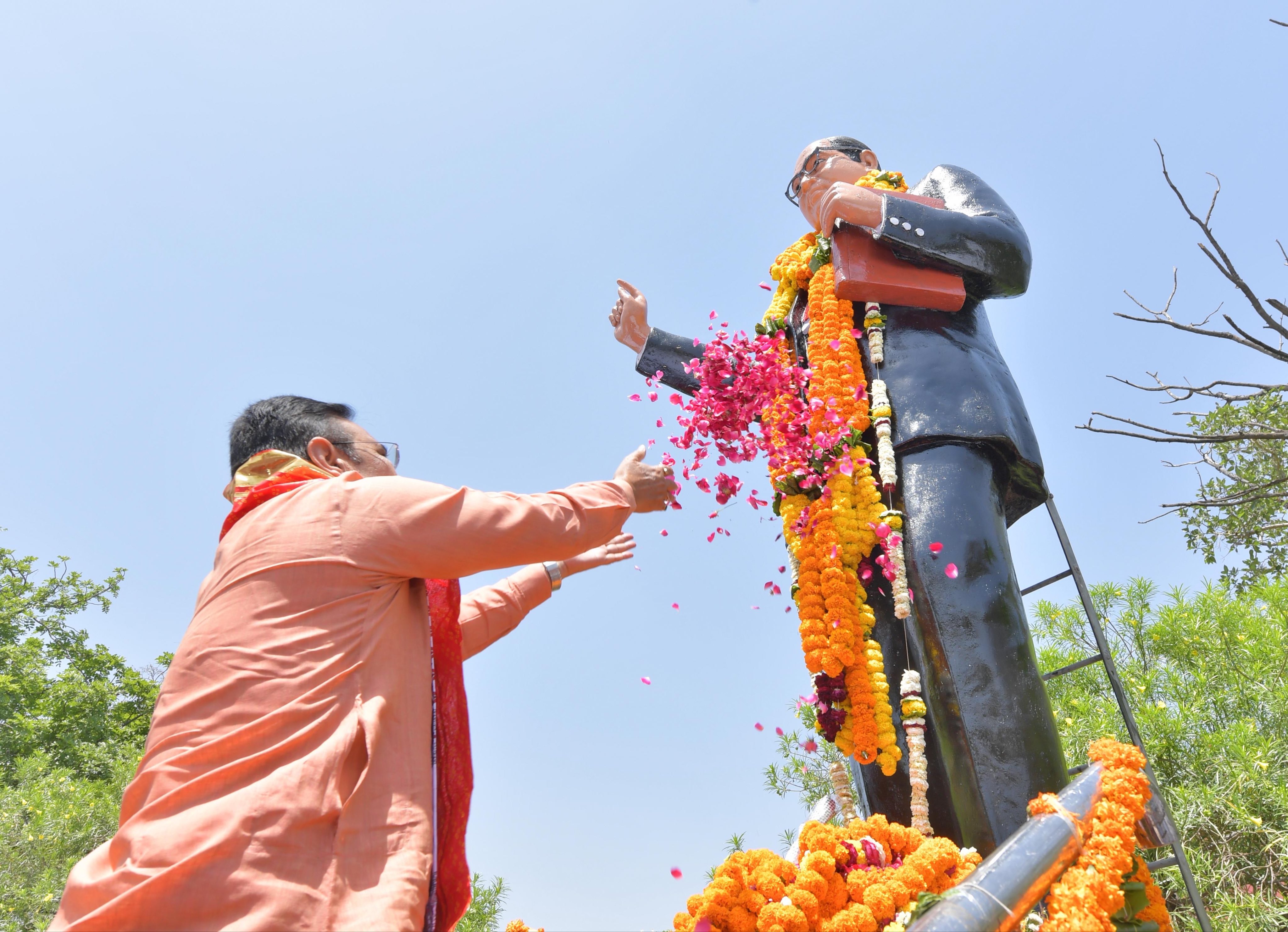 Rajasthan CM addressing gathering about Congress and Ambedkar political sidelining Rajasthan CM addressing gathering about Congress and Ambedkar political sidelining