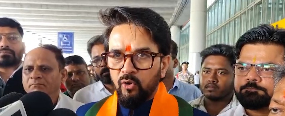 Anurag Thakur speaking about Bengal polls and Mamata Banerjee Anurag Thakur speaking about Bengal polls and Mamata Banerjee