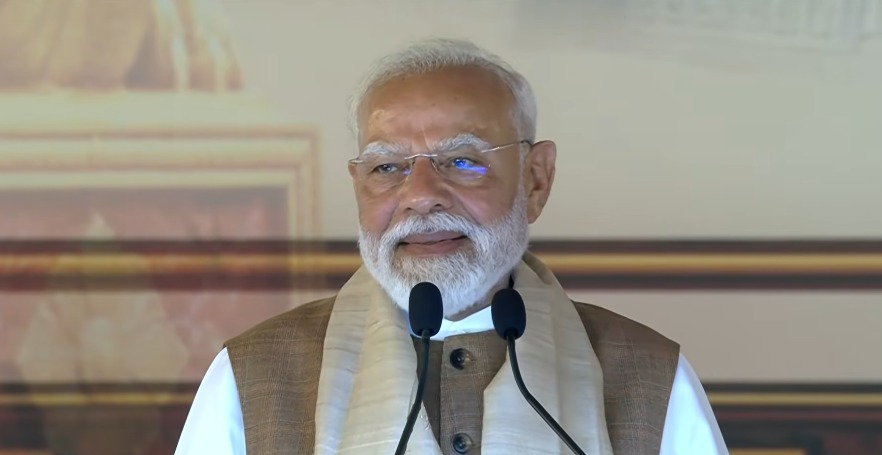 PM Modi at Bhairavaikya Mandir inauguration ceremony PM Modi at Bhairavaikya Mandir inauguration ceremony