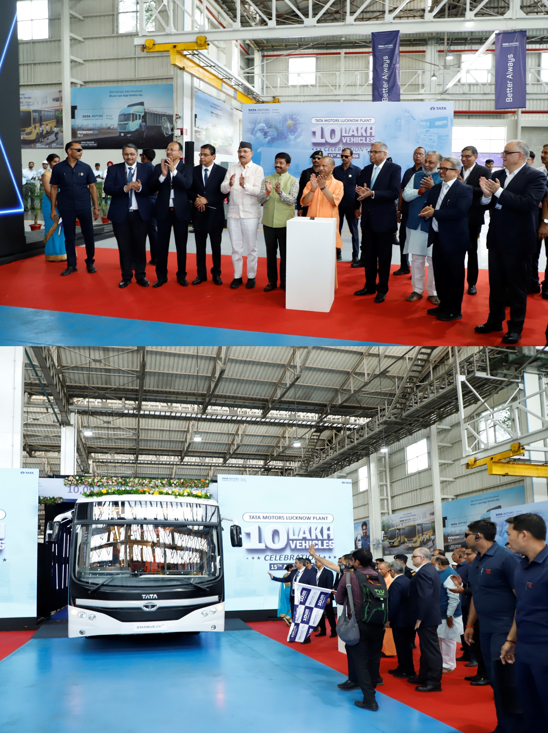 Tata Motors 10 lakh commercial vehicle milestone at Lucknow plant Tata Motors 10 lakh commercial vehicle milestone at Lucknow plant