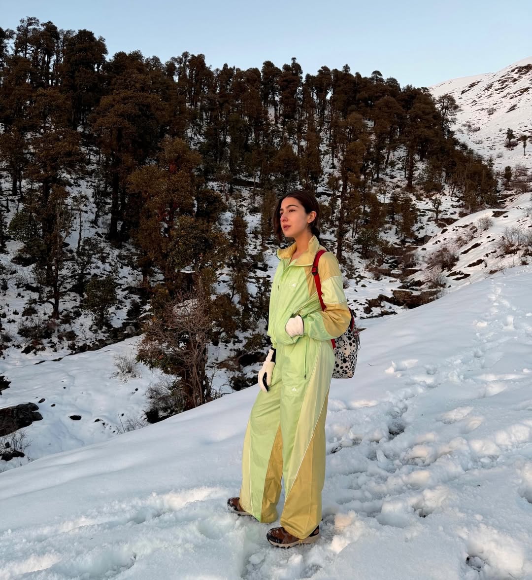 Sara Ali Khan enjoying mountain views during her getaway Sara Ali Khan enjoying mountain views during her getaway