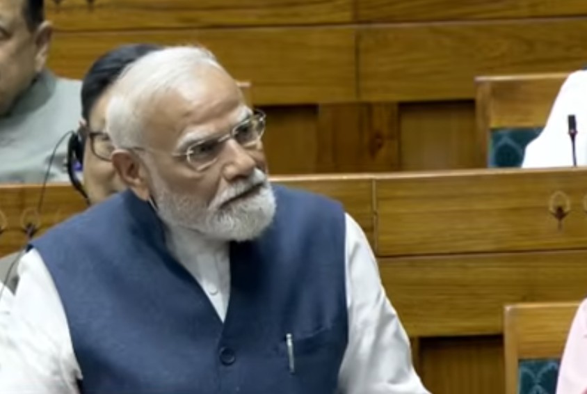 PM Modi addressing parliament about Women Reservation Bill passage PM Modi addressing parliament about Women Reservation Bill passage