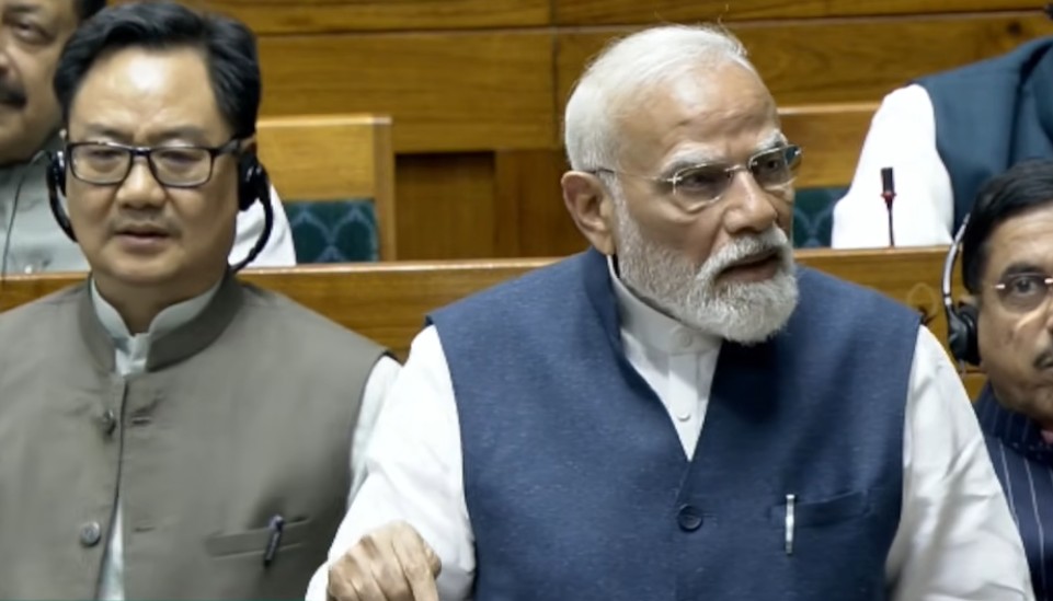 PM Modi addressing Lok Sabha on women's quota bill debate PM Modi addressing Lok Sabha on women's quota bill debate
