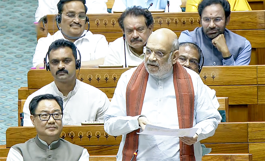 Union Home Minister Amit Shah addressing Parliament on the Delimitation Bill 2026 Union Home Minister Amit Shah addressing Parliament on the Delimitation Bill 2026