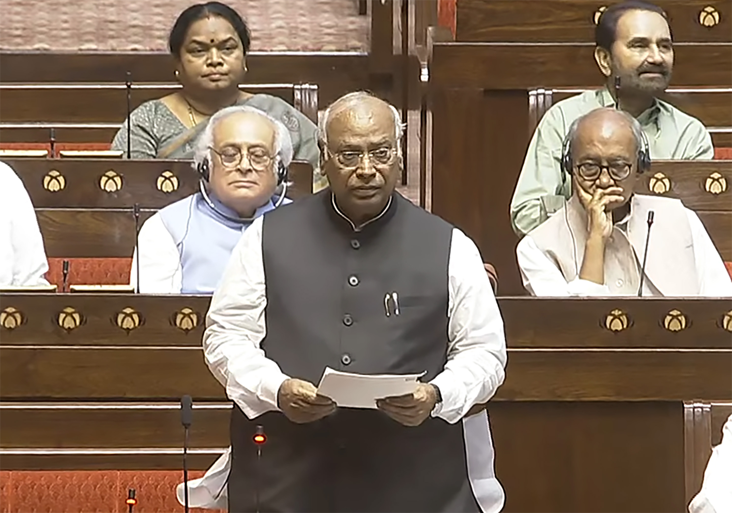 Rajya Sabha Deputy Chairman Harivansh Singh addressing the House Rajya Sabha Deputy Chairman Harivansh Singh addressing the House