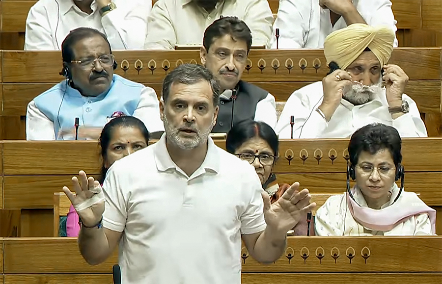 Rahul Gandhi speaking in Lok Sabha about women's quota bill Rahul Gandhi speaking in Lok Sabha about women's quota bill