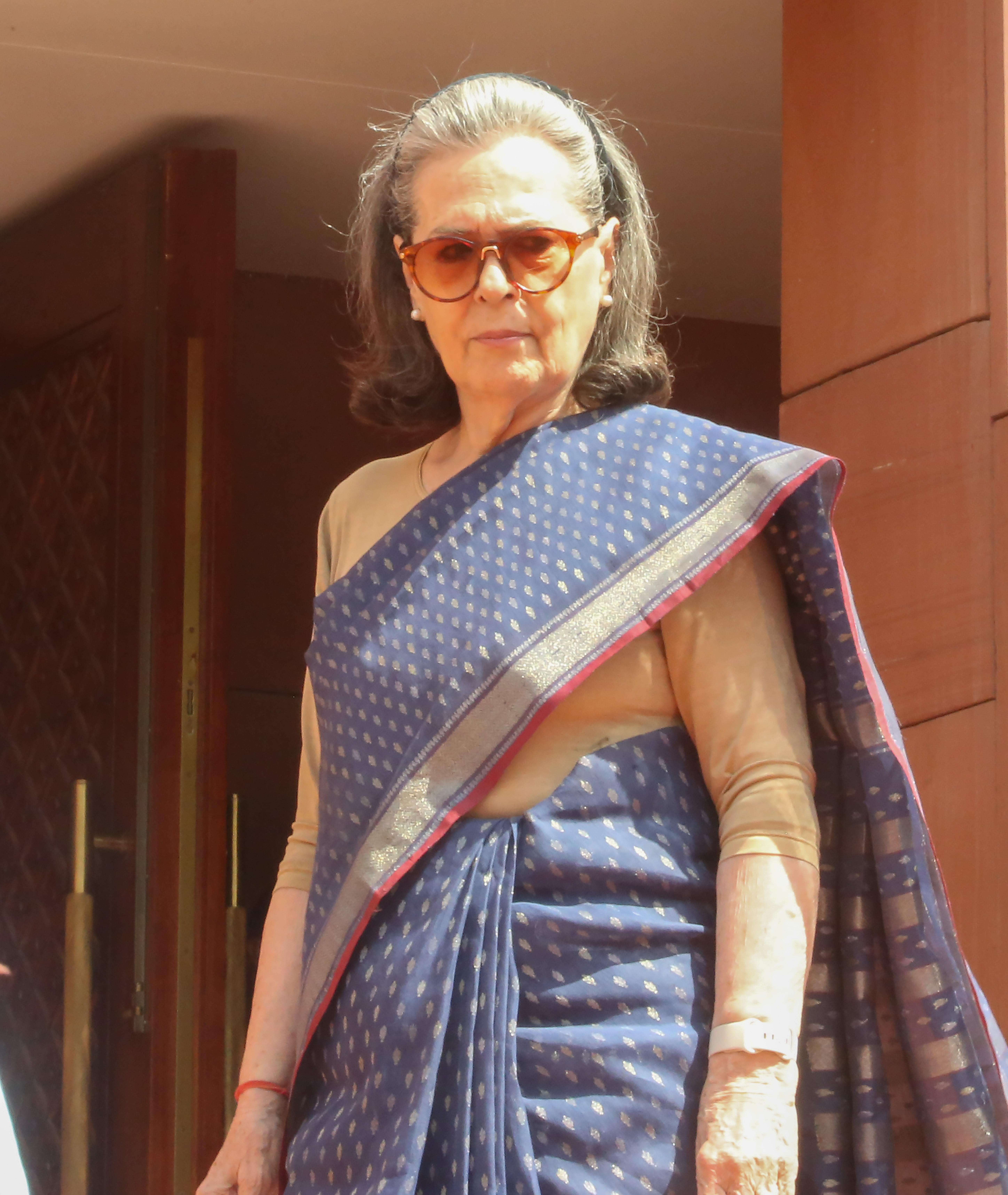 Sonia Gandhi outside Delhi court for voter list FIR plea hearing Sonia Gandhi outside Delhi court for voter list FIR plea hearing