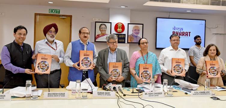 NITI Aayog Divya Bharat tourism anthology cover and destinations NITI Aayog Divya Bharat tourism anthology cover and destinations