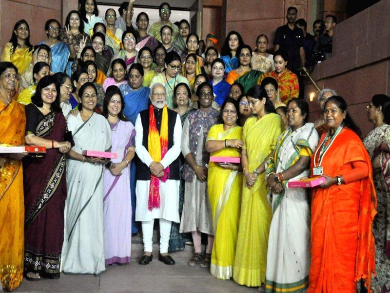 PM Modi addressing Parliament on women's reservation bill debate PM Modi addressing Parliament on women's reservation bill debate