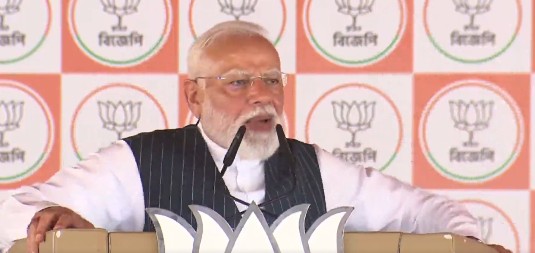 PM Modi addressing rally on Women's Reservation Bill and TMC allegations PM Modi addressing rally on Women's Reservation Bill and TMC allegations
