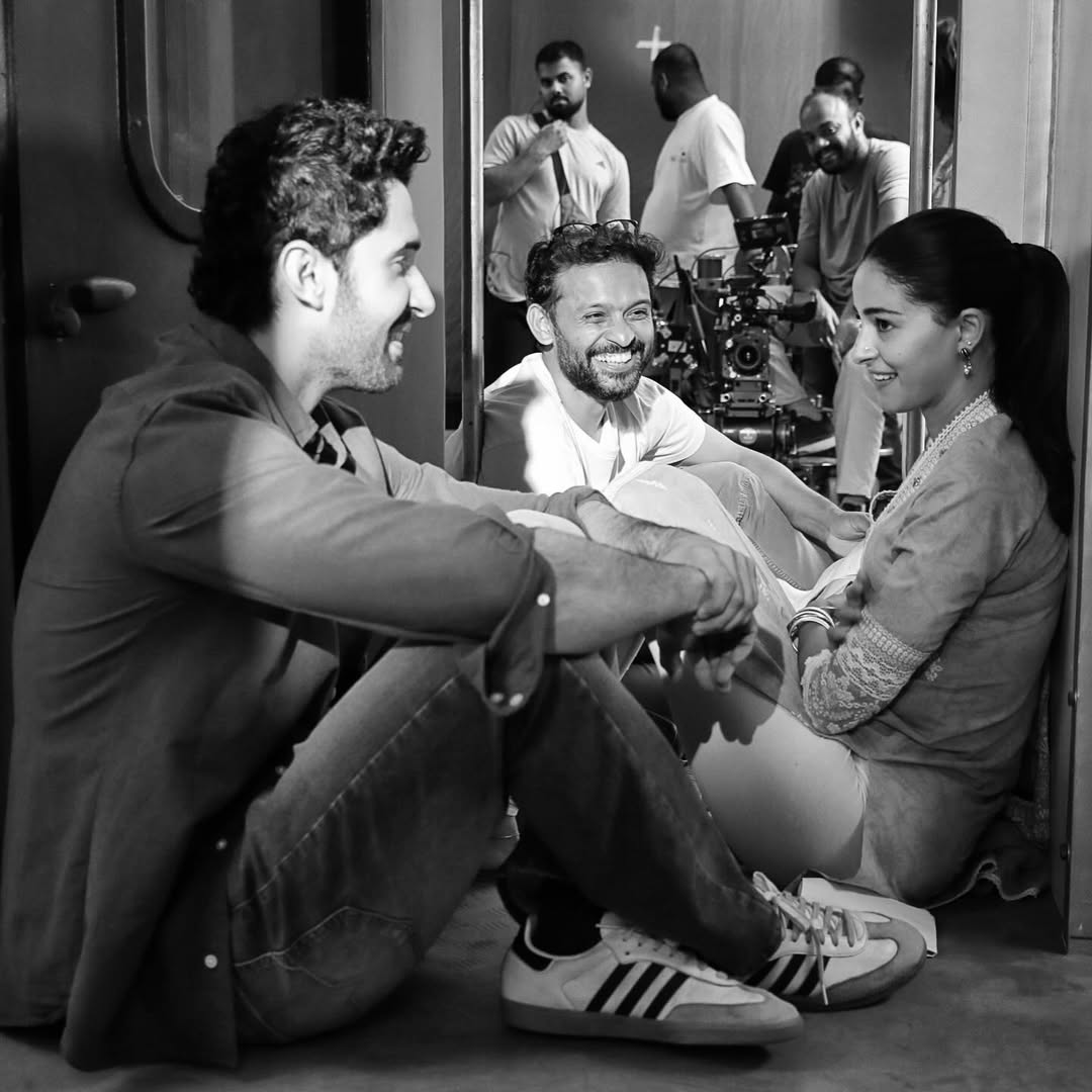 Ananya Panday and Lakshya behind the scenes on set of Chand Mera Dil Ananya Panday and Lakshya behind the scenes on set of Chand Mera Dil