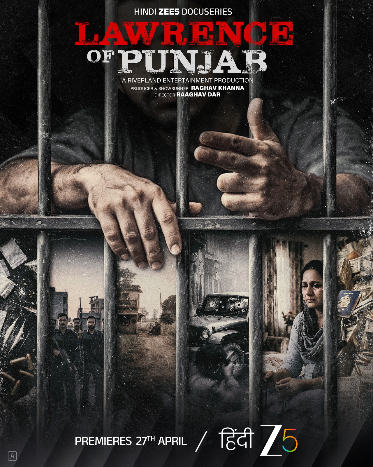 Lawrence of Punjab documentary poster featuring Lawrence Bishnoi Lawrence of Punjab documentary poster featuring Lawrence Bishnoi