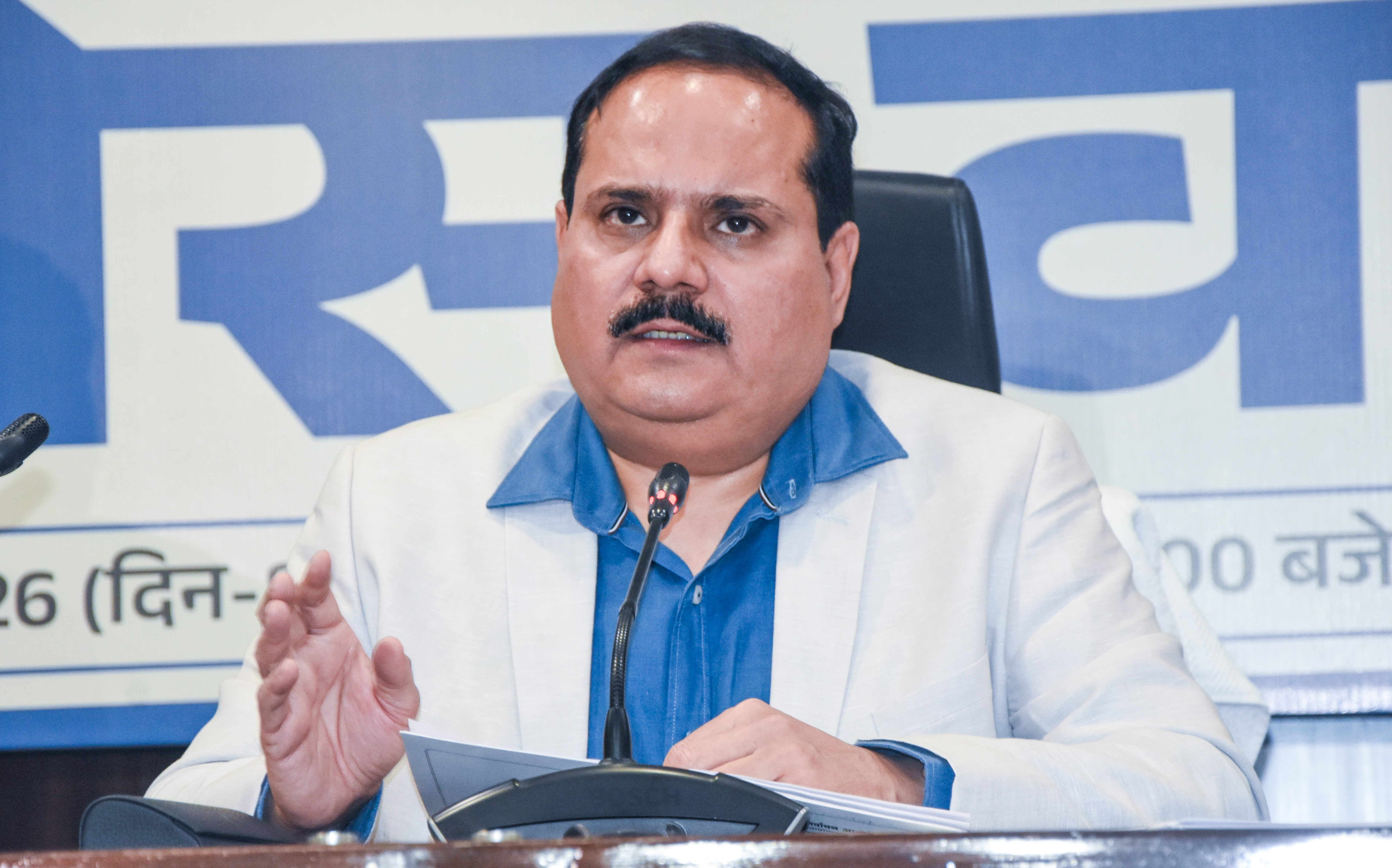 Election Commission officials announcing Uttar Pradesh final voters list Election Commission officials announcing Uttar Pradesh final voters list