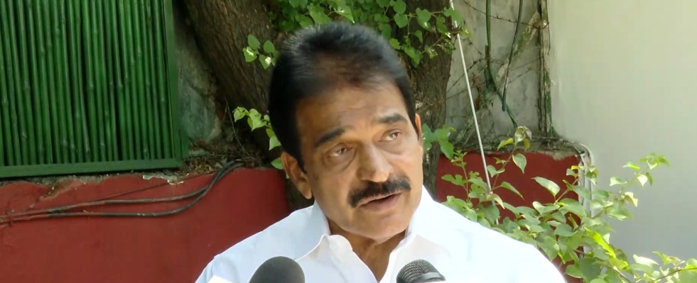 K.C. Venugopal addressing media on witch hunting allegations in politics K.C. Venugopal addressing media on witch hunting allegations in politics