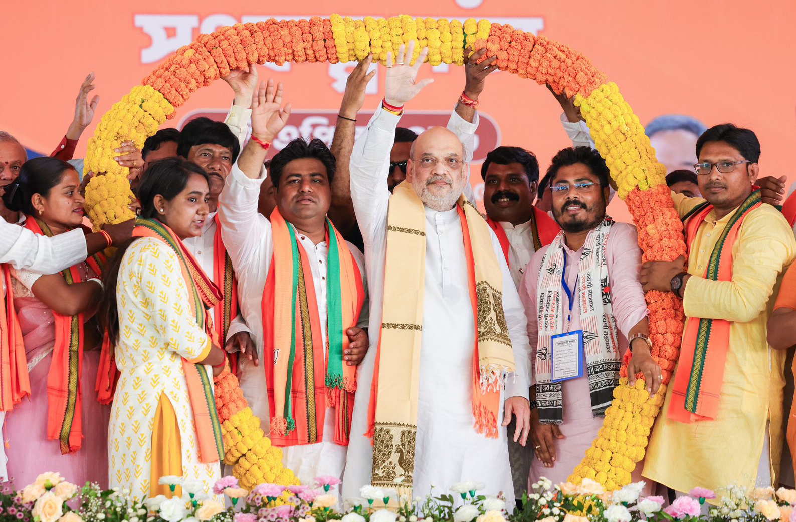 Political leaders addressing campaign rallies in West Bengal Political leaders addressing campaign rallies in West Bengal