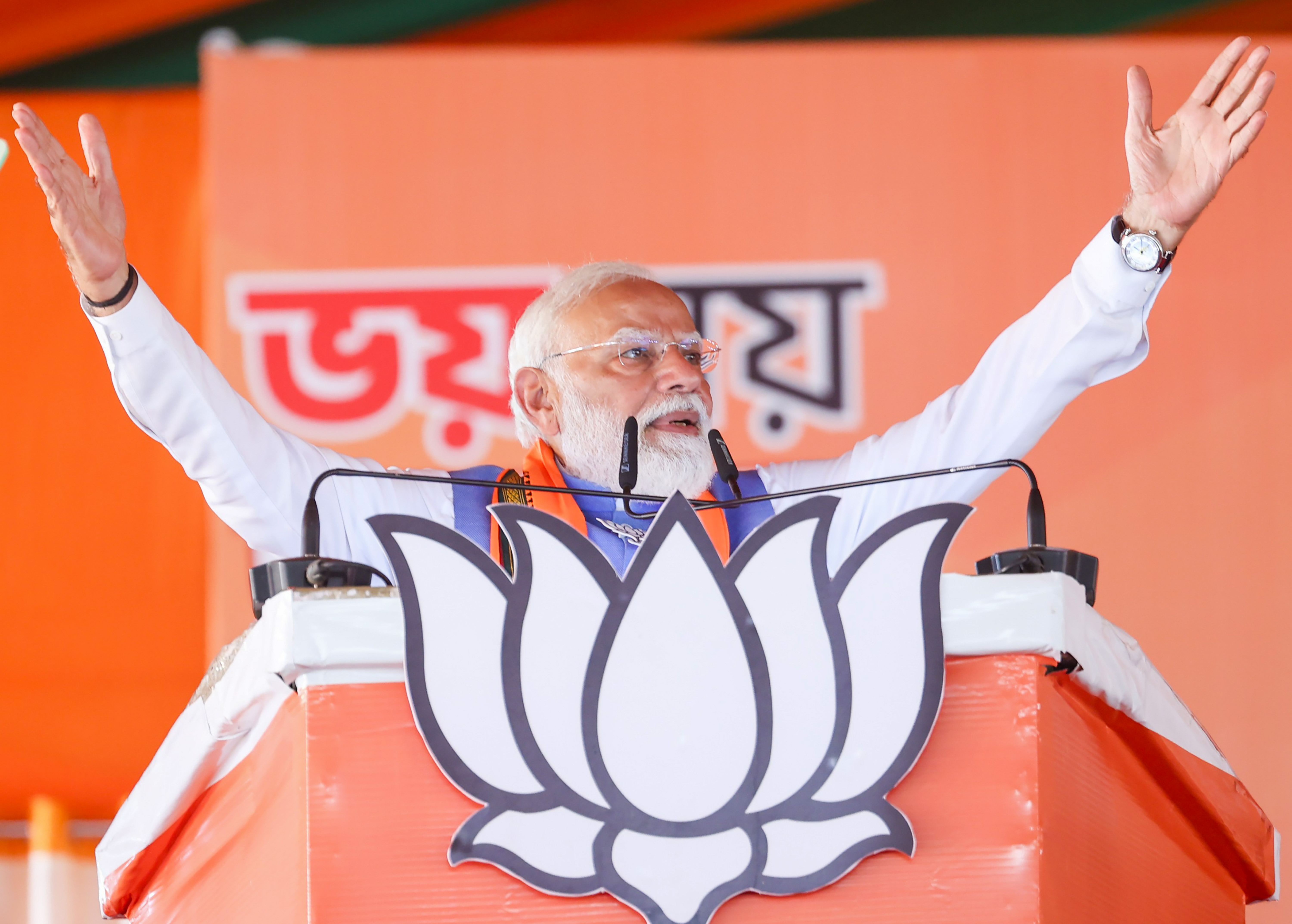 BJP leaders addressing election rallies in West Bengal campaign BJP leaders addressing election rallies in West Bengal campaign